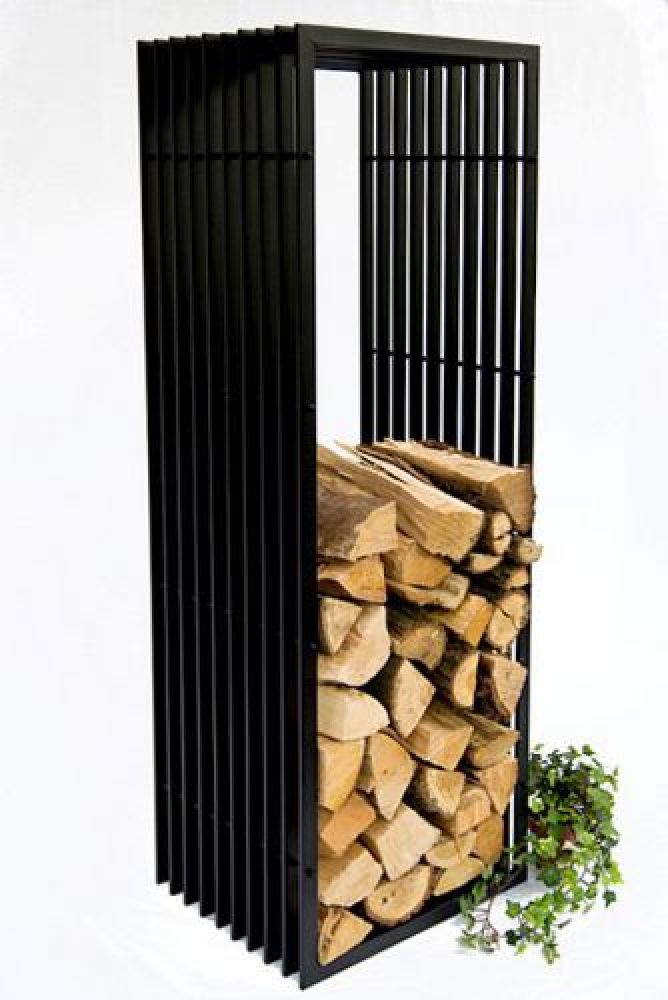 Kaminholzregal D-Stil 150cm Kaminholzständer Holzkorb Kaminholzhalter Holzregal