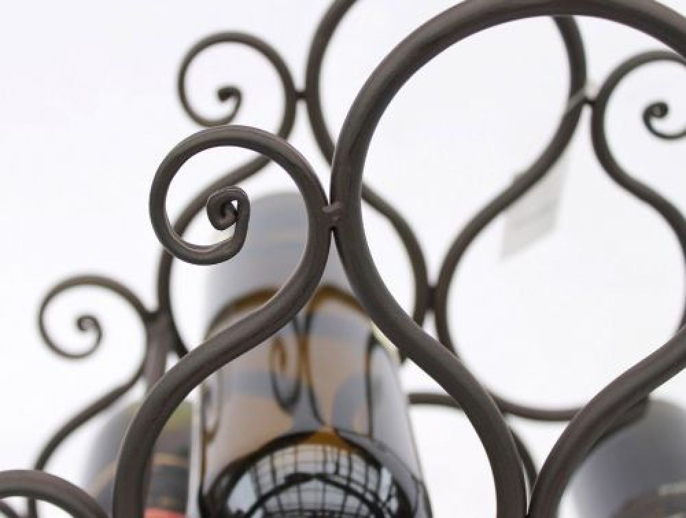 Weinregal JC130060 aus Metall für 10 Flaschen Flaschenhalter 52cm Flaschenregal