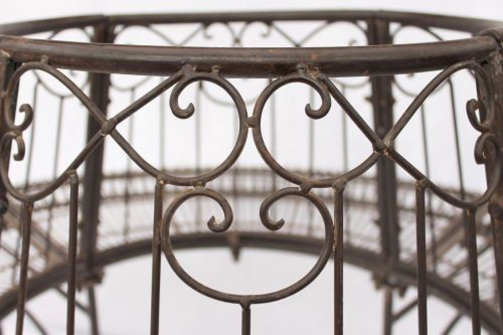 DanDiBo Rundbank Metall wetterfest Braun Ø 150 cm Baumbank JC112404 Gartenbank Parkbank Sitzbank