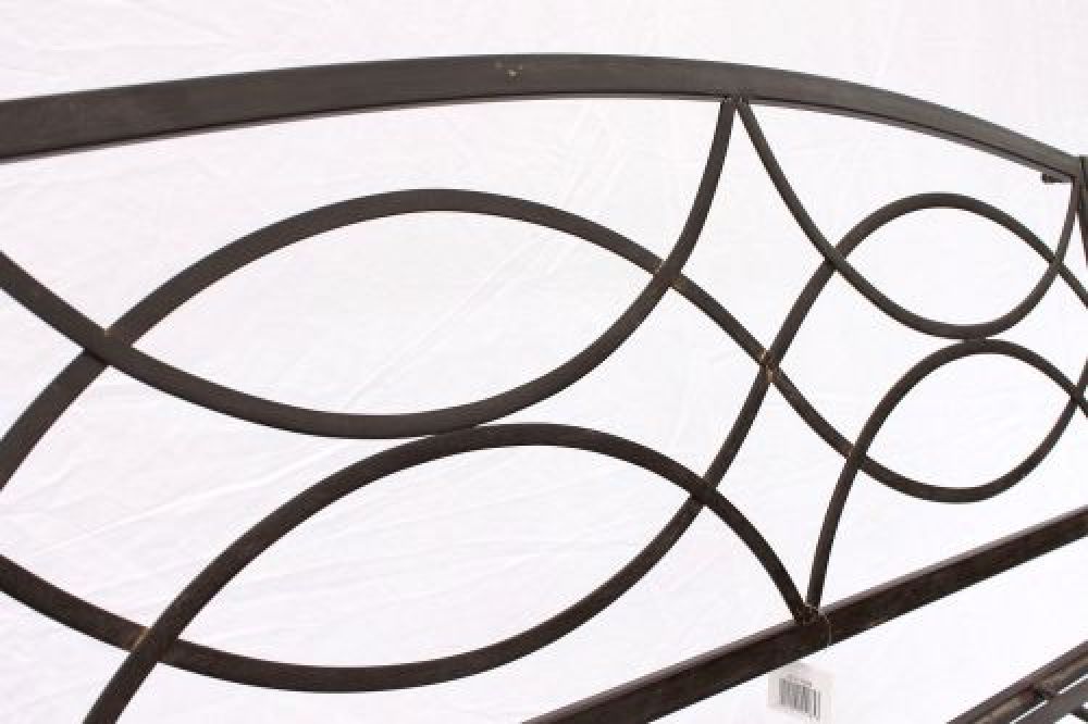 Bench Garden bench 111185 made from metal Seat Tree bench 2-Seater 109cm Park bench