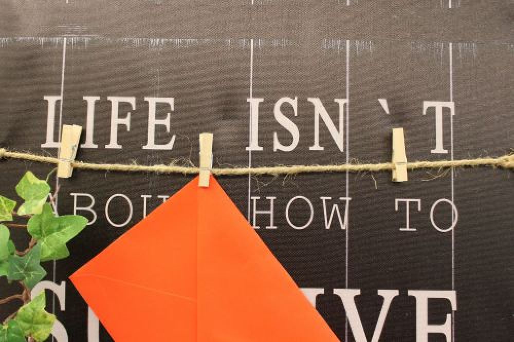 Canvas with lettering as a memo board 68 cm Loft 15812 Black Shabby pinboard