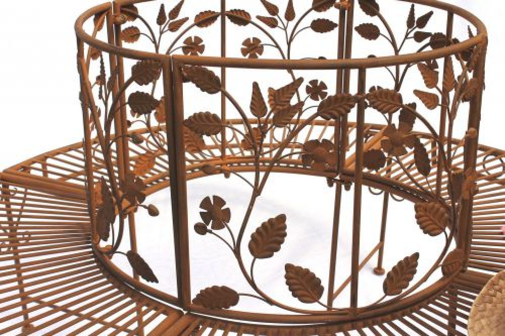 Round bench metal Bench 100112 Tree bench Seat Garden bench D-140cm H-84cm