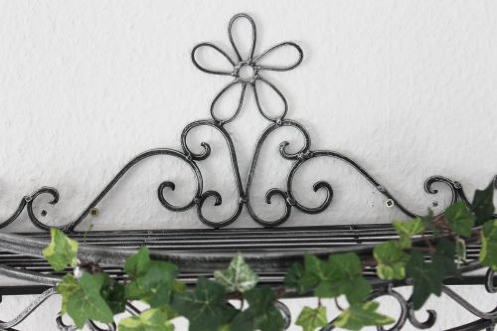 Wandregal 09919 Wandkonsole 50cm Küchenregal aus Metall Topfhänger Kräuterregal