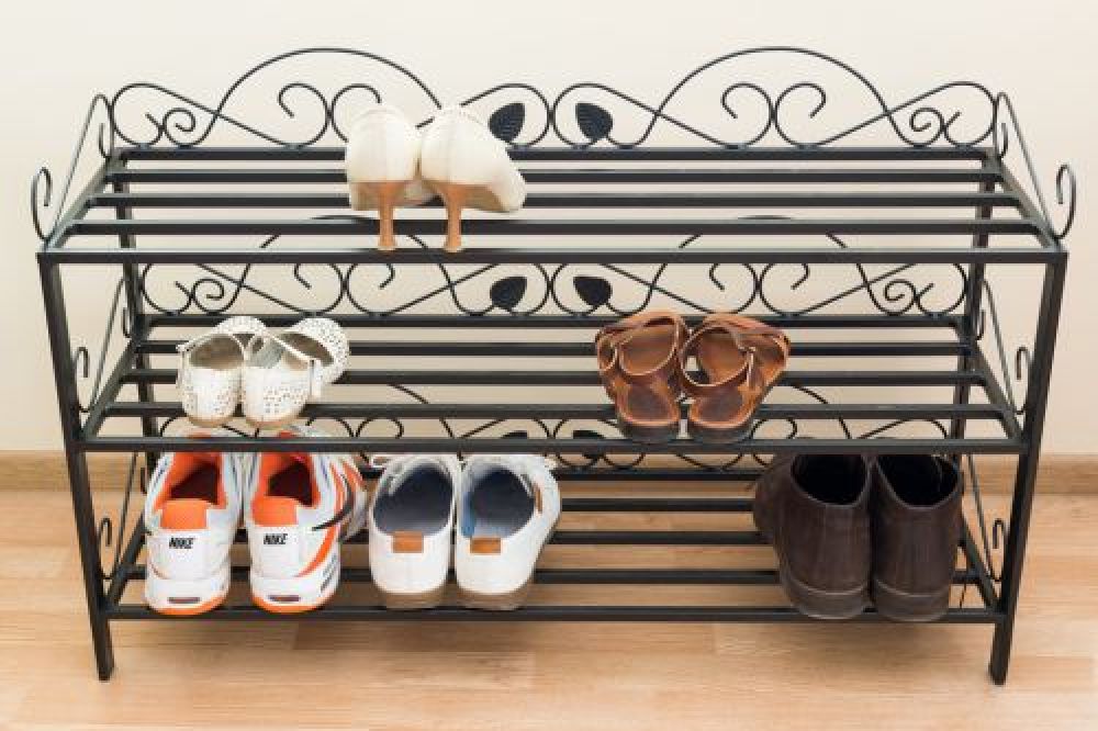 Schuhregal Mi-3 Regal 92cm Schuhschrank 21235 Schuhablage Metall Schmiedeeisen