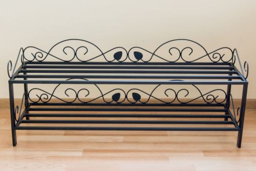 Schuhregal Mi-2 Regal 92cm Schuhschrank 21236 Schuhablage Metall Schmiedeeisen