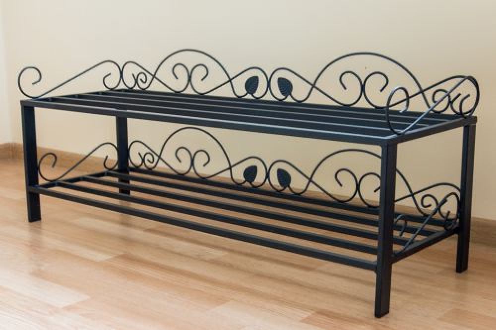 Schuhregal Mi-2 Regal 92cm Schuhschrank 21236 Schuhablage Metall Schmiedeeisen