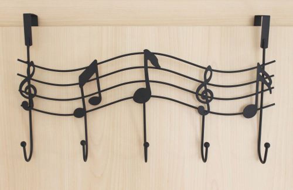 Türgarderobe Melody 131019 Schwarz Türhaken 42cm Garderobe Kleiderhaken Haken Hakenleiste