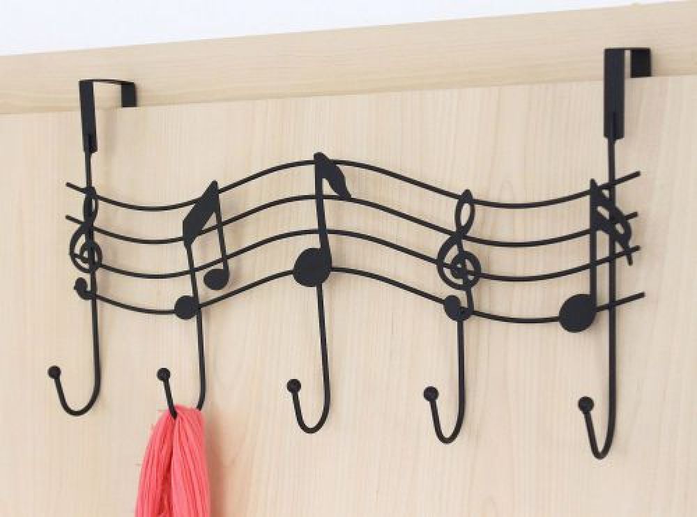 Türgarderobe Melody 131019 Schwarz Türhaken 42cm Garderobe Kleiderhaken Haken Hakenleiste