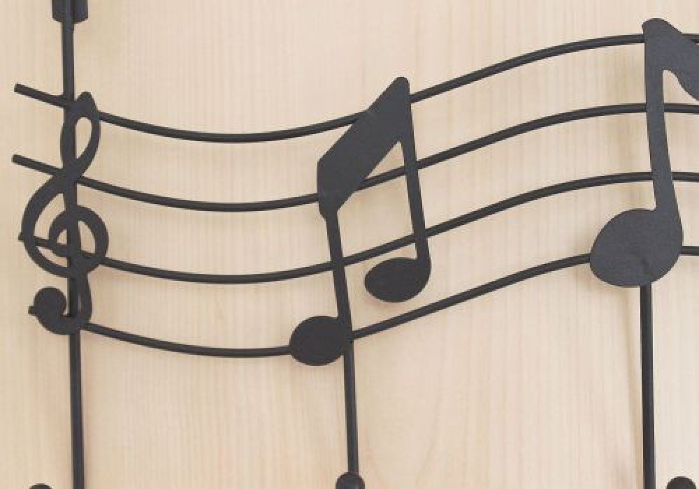 Türgarderobe Melody 131019 Schwarz Türhaken 42cm Garderobe Kleiderhaken Haken Hakenleiste