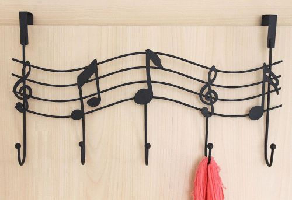 Türgarderobe Melody 131019 Schwarz Türhaken 42cm Garderobe Kleiderhaken Haken Hakenleiste