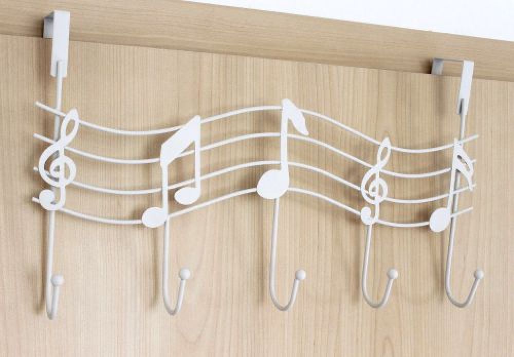Door coat rack 131019 Door hook 42 cm Coat rack Coat hook Hook Hook rail / Colour: White