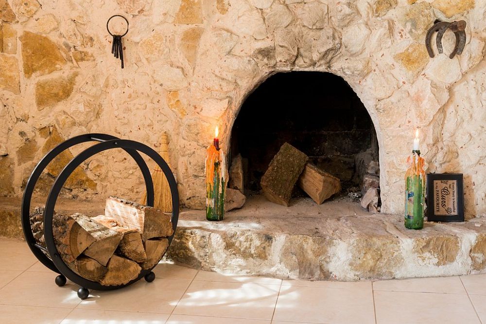 Kaminholzregal Kaminholzständer Rund D-55cm Holzkorb Kaminholzhalter Holzregal