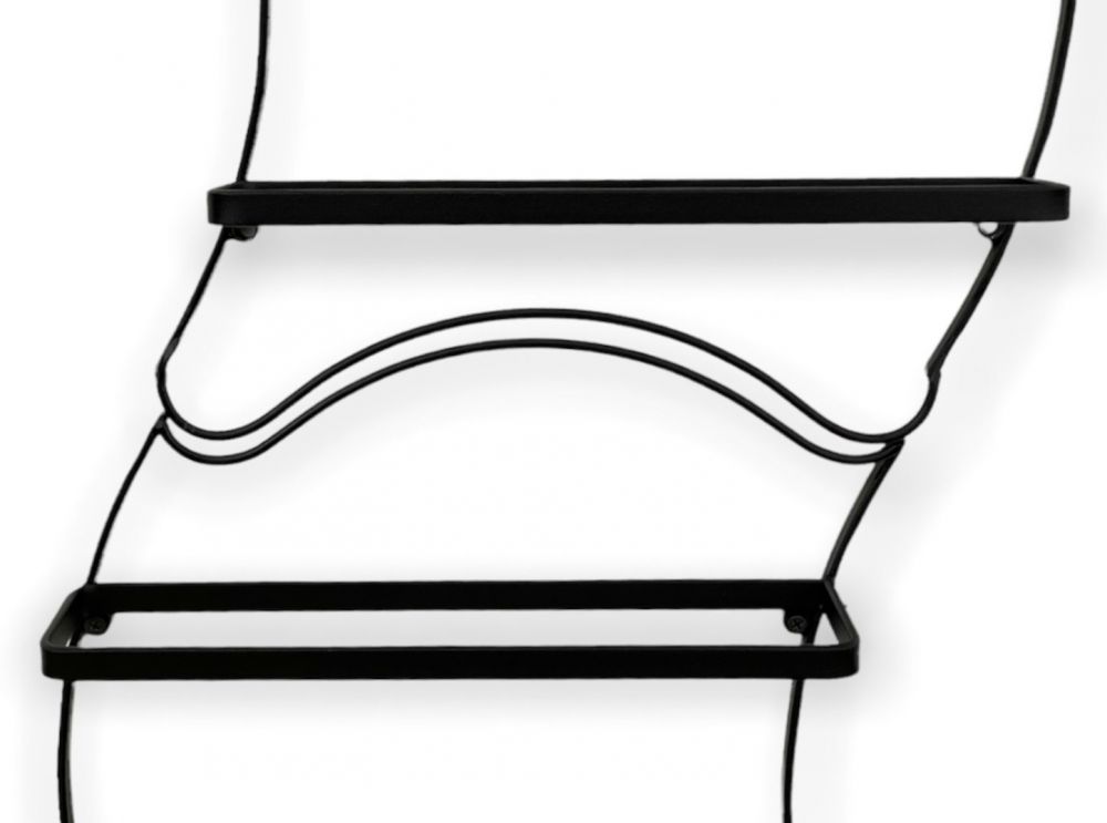 DanDiBo 2er Set Weinregal Metall Schwarz Wand erweiterbar für 10 Flaschen Lento Flaschenregal 96270 Flaschenständer Weinflaschenhalter Flaschenhalter