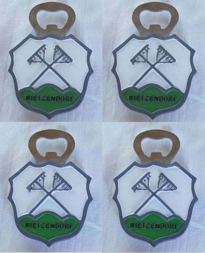 Bottle opener Wietzendorf coat of arms with magnet 4 pcs. opener