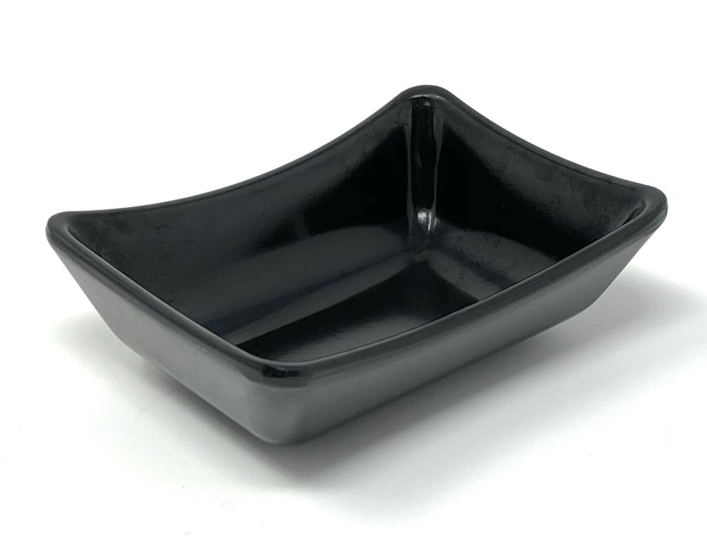 4x Dipschalen Melamin Set Schwarz 757 Snackschale Servierschale Klein Mini Saucenschälchen Soja