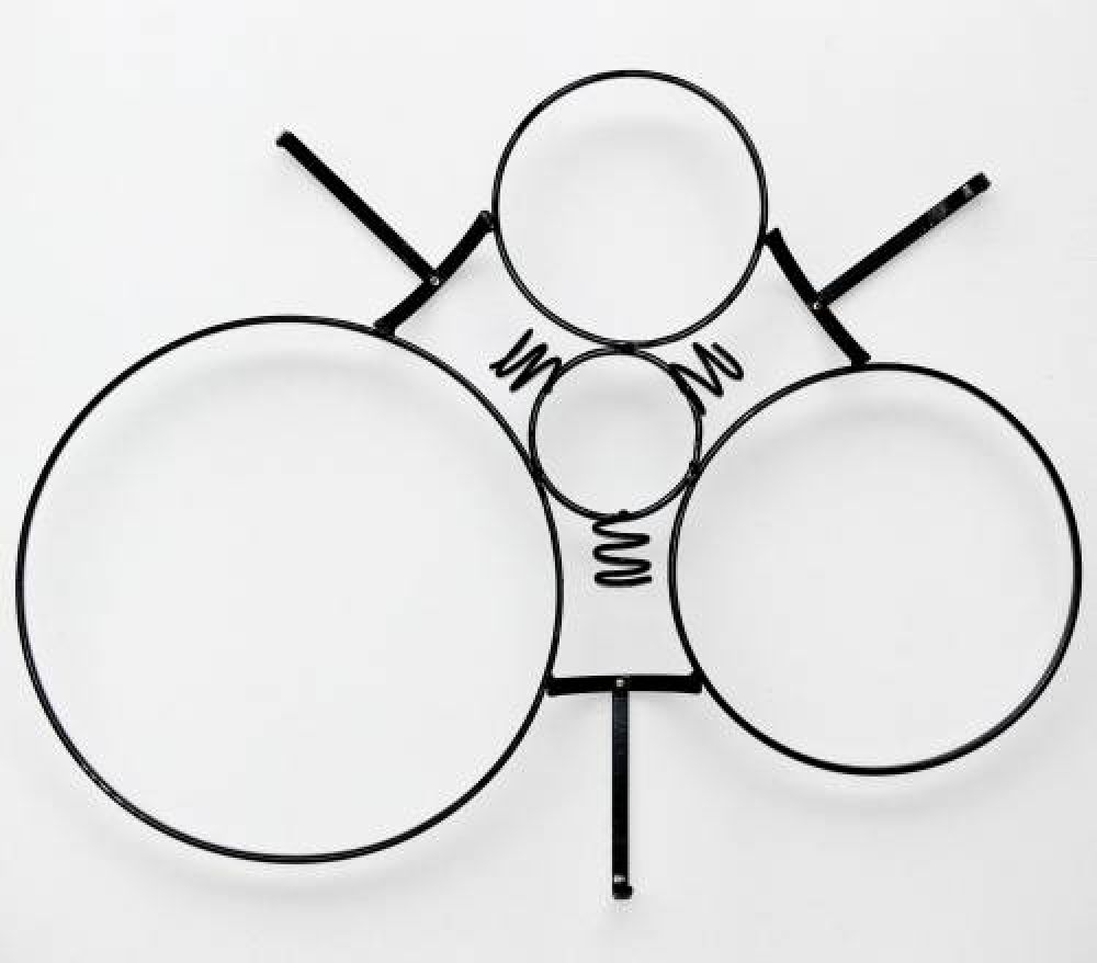 Weinregal "Black Mystery" Flaschenständer Metall 80cm Flaschenha