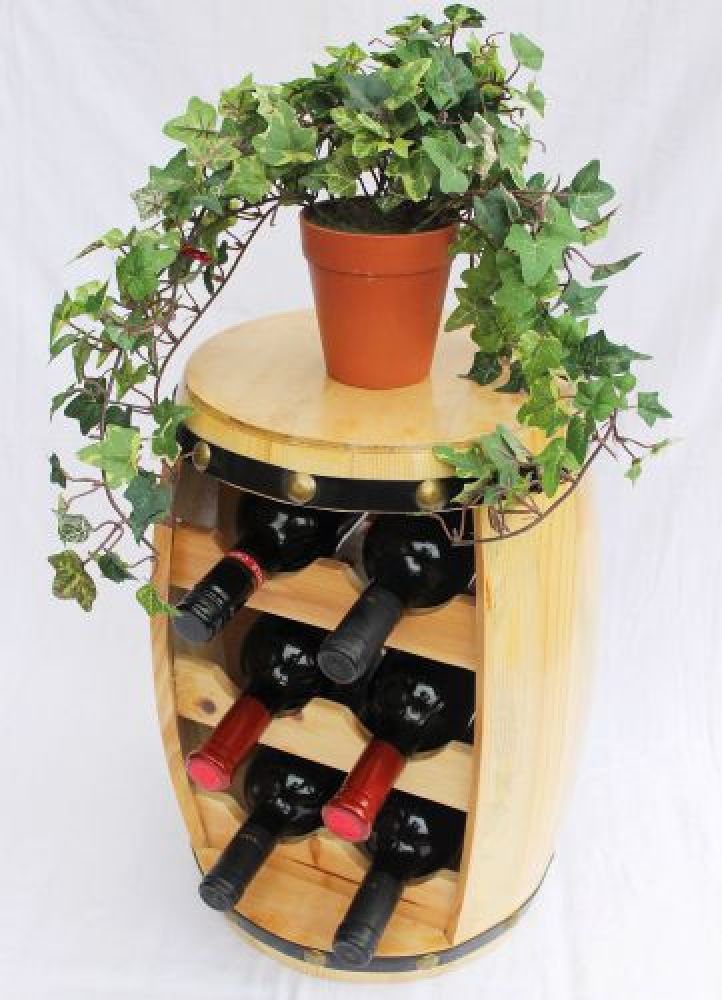 Weinregal Weinfass Fass aus Holz H-42cm Nr.1511 Flaschenständer