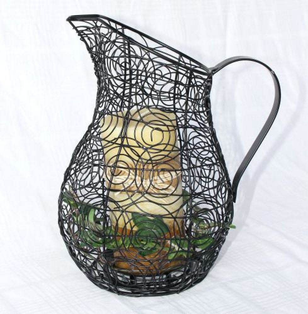 Kerzenständer Kanne 26cm Kerzenleuchter 75010 Kerzenhalter Krug Wasserkrug