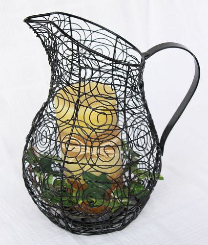 Kerzenständer Kanne 26cm Kerzenleuchter 75010 Kerzenhalter Krug Wasserkrug