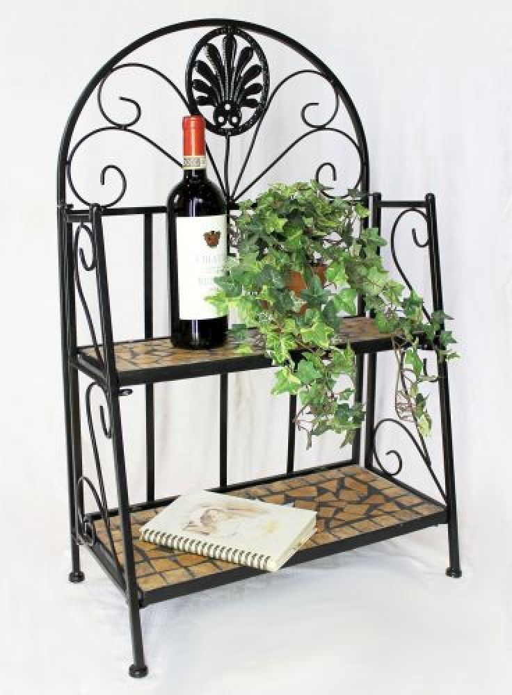 Regal Mosaik Merano 12006 Bücherregal 80cm aus Metall Schmiedeeisen Badregal