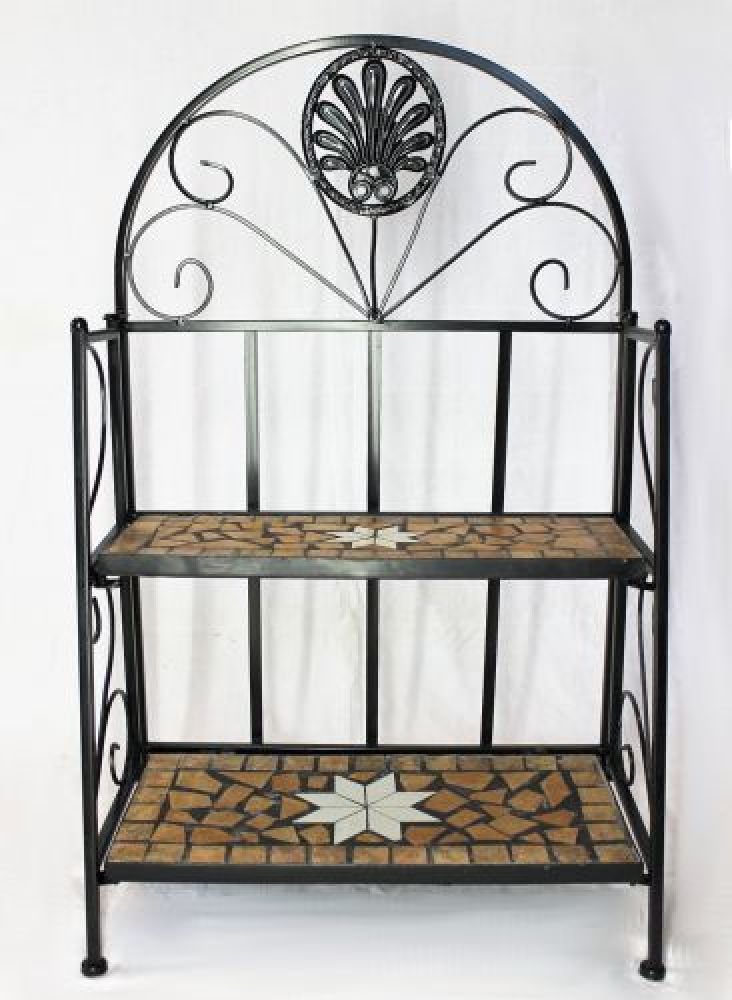 Regal Mosaik Merano 12006 Bücherregal 80cm aus Metall Schmiedeeisen Badregal