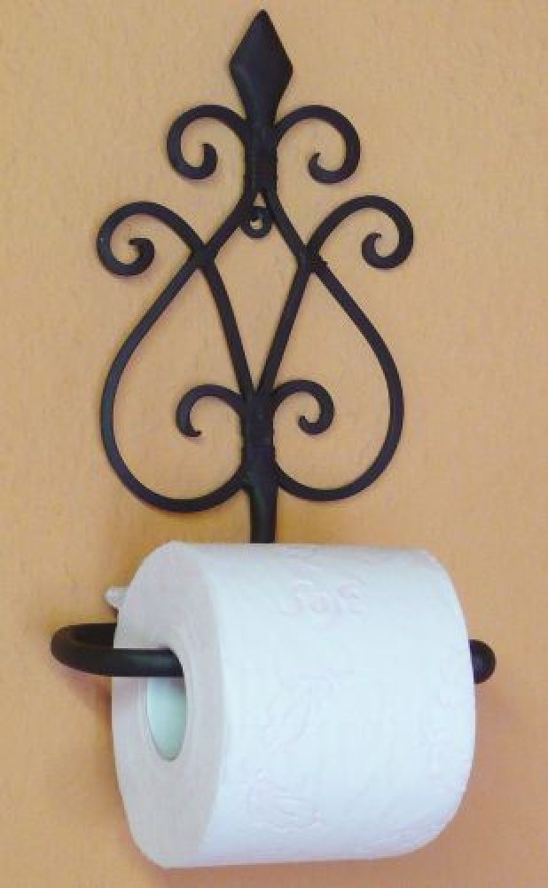 Toilet roll holder 92083 Toilet roll holder 26 cm made of metal Wall holder