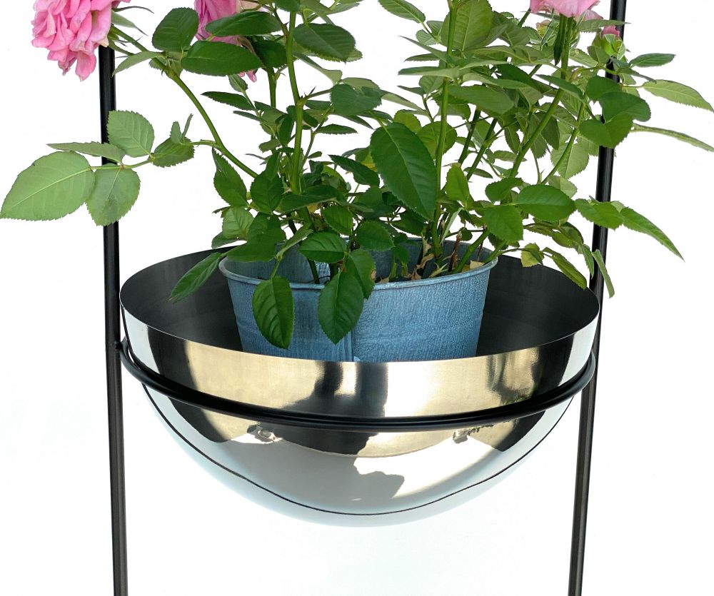 DanDiBo hanging basket indoor metal wall hanging plants 67 cm 96083 L with pot silver plant hanger flower hanger pot hanger flowers flower pot hanger hanging pot