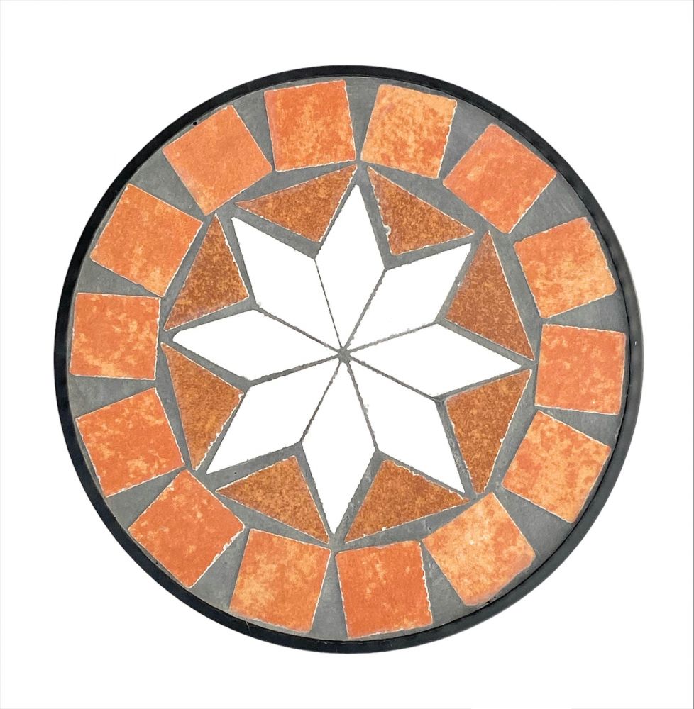 DanDiBo Flower Stool Mosaic Round 20 cm Flower Stand 12014 Side Table Plant Stand Mosaic Table Small