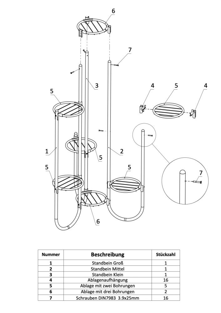 DanDiBo Flower Stairs Metal White 93922 Plant Stairs 101 cm Flower Shelf Plant Stand Flower Stand