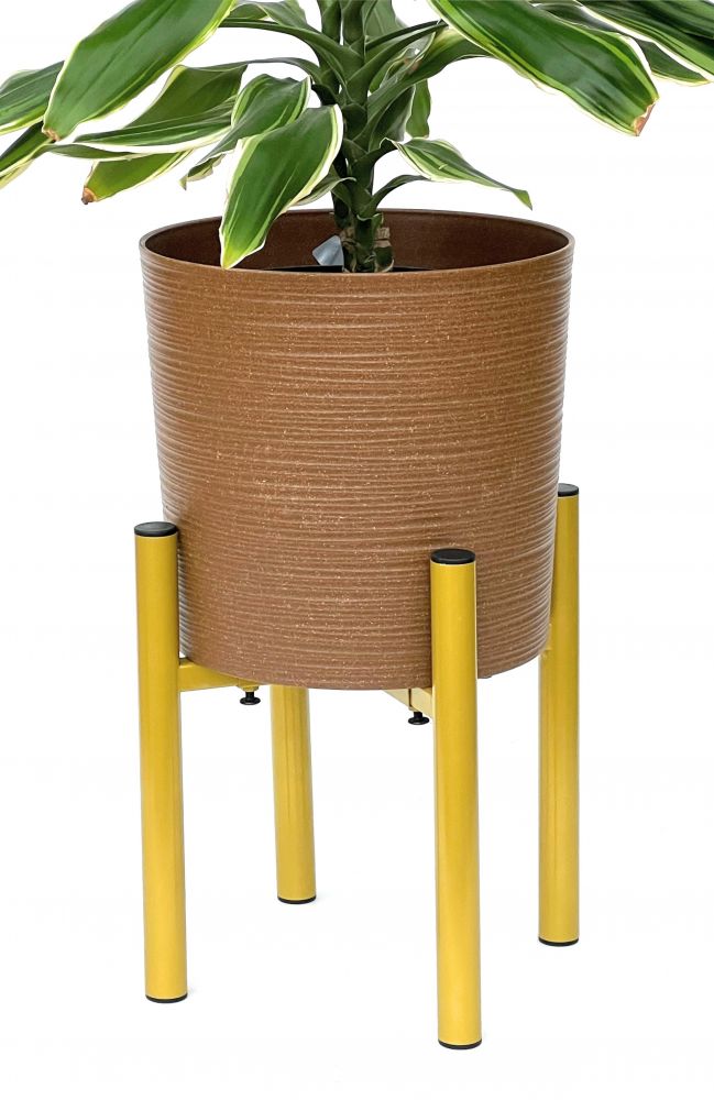 DanDiBo Adjustable Plant Stand Gold Metal 30 cm Flower Stand 96474 Flower Stool Adjustable Modern Plant Stool Flower Column