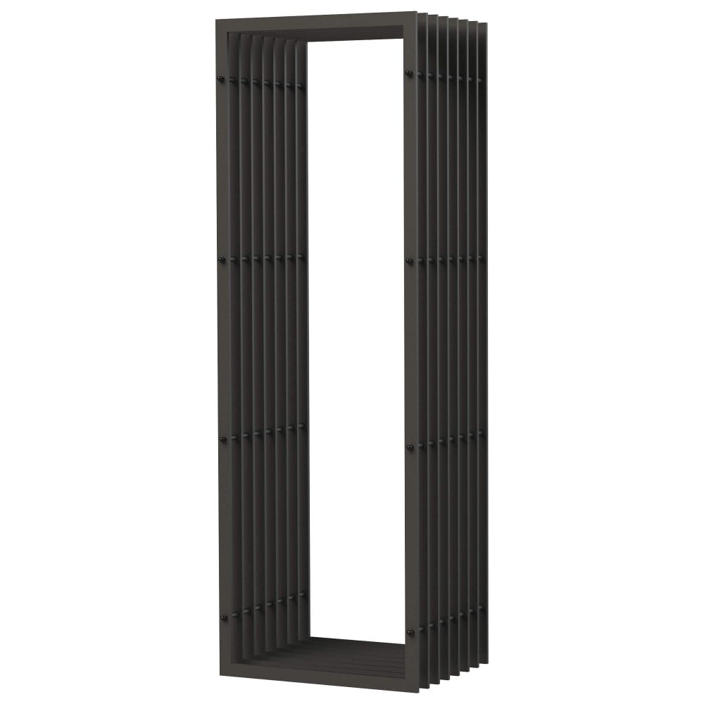 DanDiBo Kaminholzregal Innen Metall Schwarz Kaminholzständer 96430 150 cm Holzkorb Kaminholzhalter Holzregal