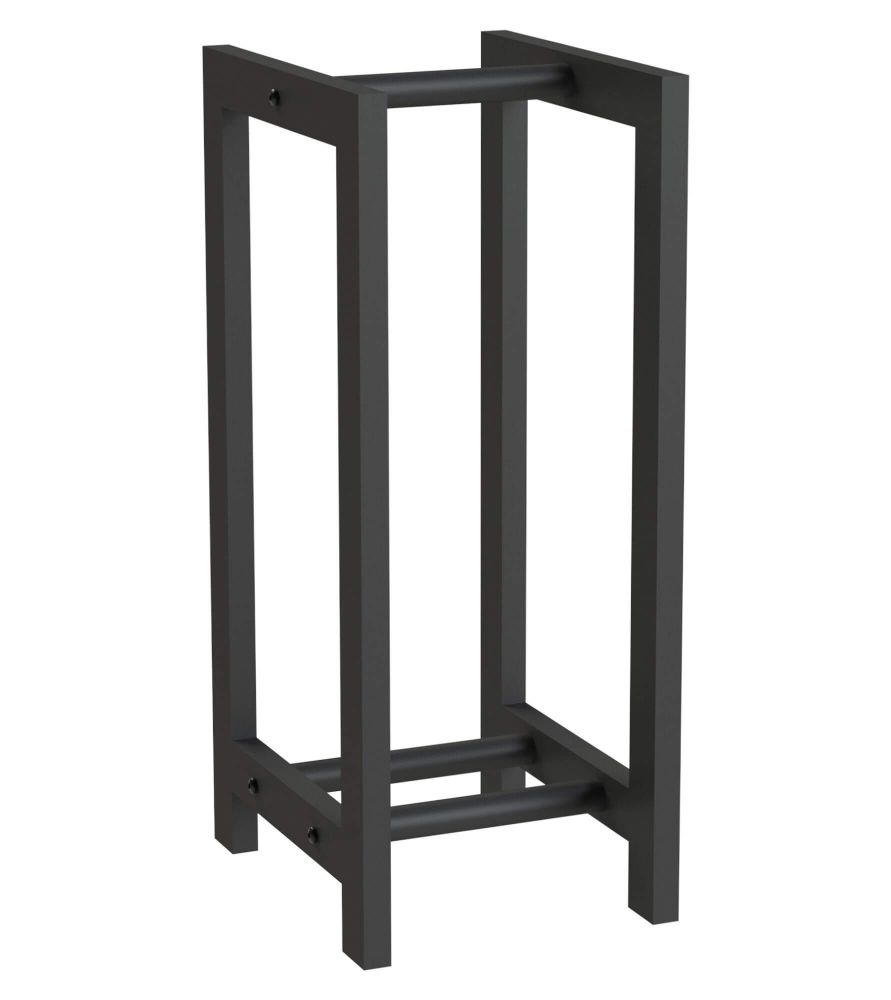 DanDiBo Kaminholzregal Innen Metall Schwarz Stehend Kaminholzständer 96467 Kaminholzhalter Brennholzregal Feuerholzregal