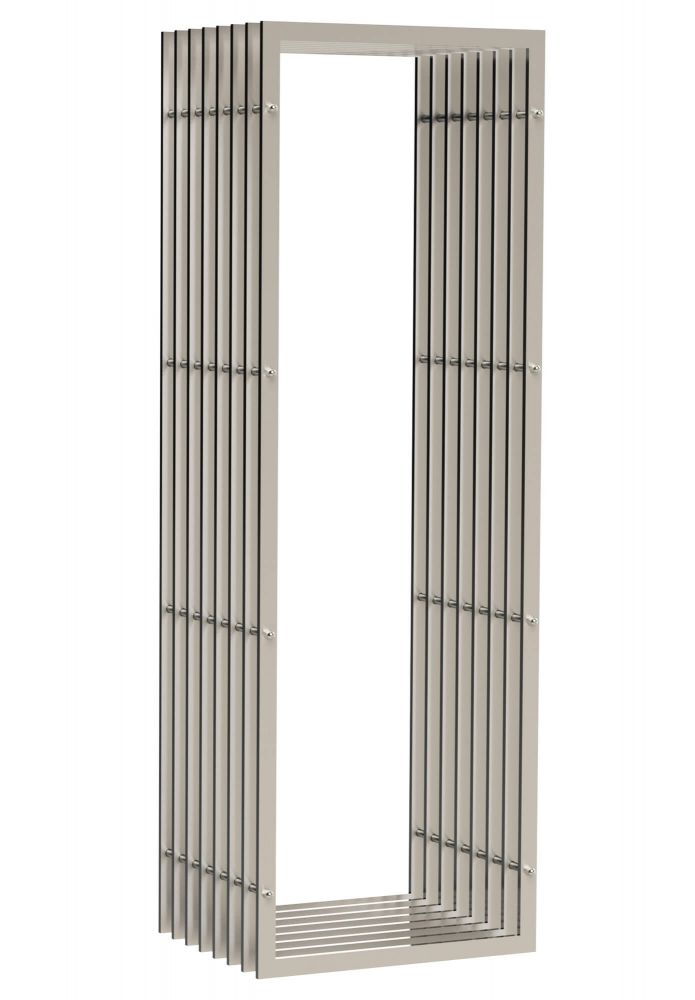 DanDiBo Kaminholzregal Innen Edelstahl Metall Kaminholzständer 96429 Brennholzregal 150 cm Holzkorb Kaminholzhalter