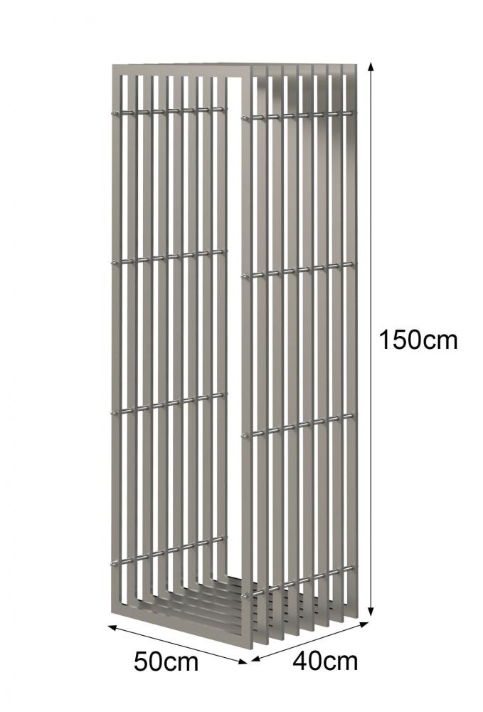 DanDiBo firewood rack indoor metal stainless steel firewood rack 96429 150 cm wood basket firewood holder wood rack