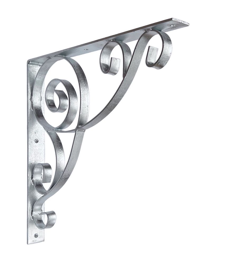 DanDiBo bracket 50x50 cm head hinges wrought iron 96420 metal hot-dip galvanised angle connector angle bracket wall bracket shelf bracket