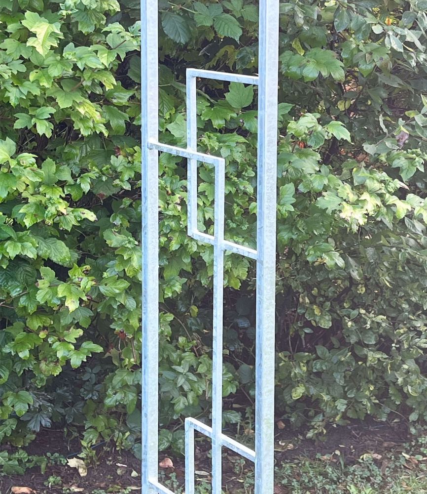 DanDiBo Rose arch Galvanised Solid 150 cm Archway 96524 Weatherproof Round arch Solid iron climbing aid Garden arch Hot-dip galvanised