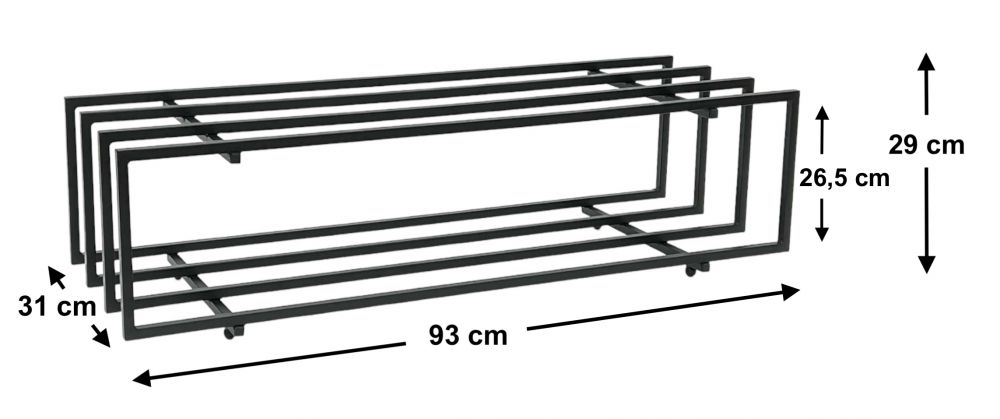 DanDiBo Schuhregal Metall Schwarz 2 Ebenen 96549 Schuhablage Schuhständer Modern Stabil Massiv Schuhschrank Ablage