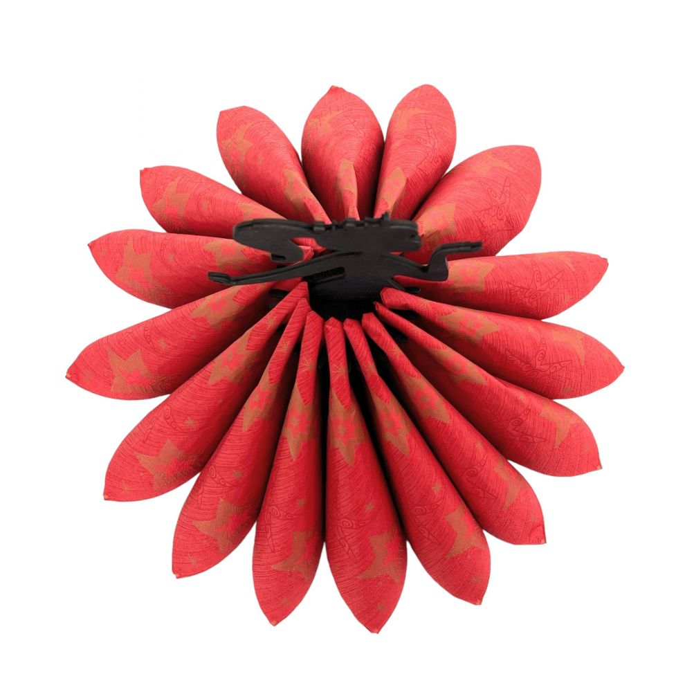 DanDiBo Serviettenhalter Schwarz Vintage aus Holz 28 cm Serviettenständer Mädchen Prinzessin 96397 Freistehständer Tischtuchspender