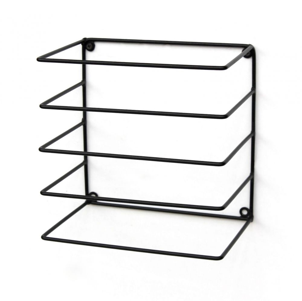 DanDiBo Wall towel rail Wall towel rack for wall mounting Set of 2 20 cm 93821 Invisible Floating wall towel rail Metal Black Modern Design