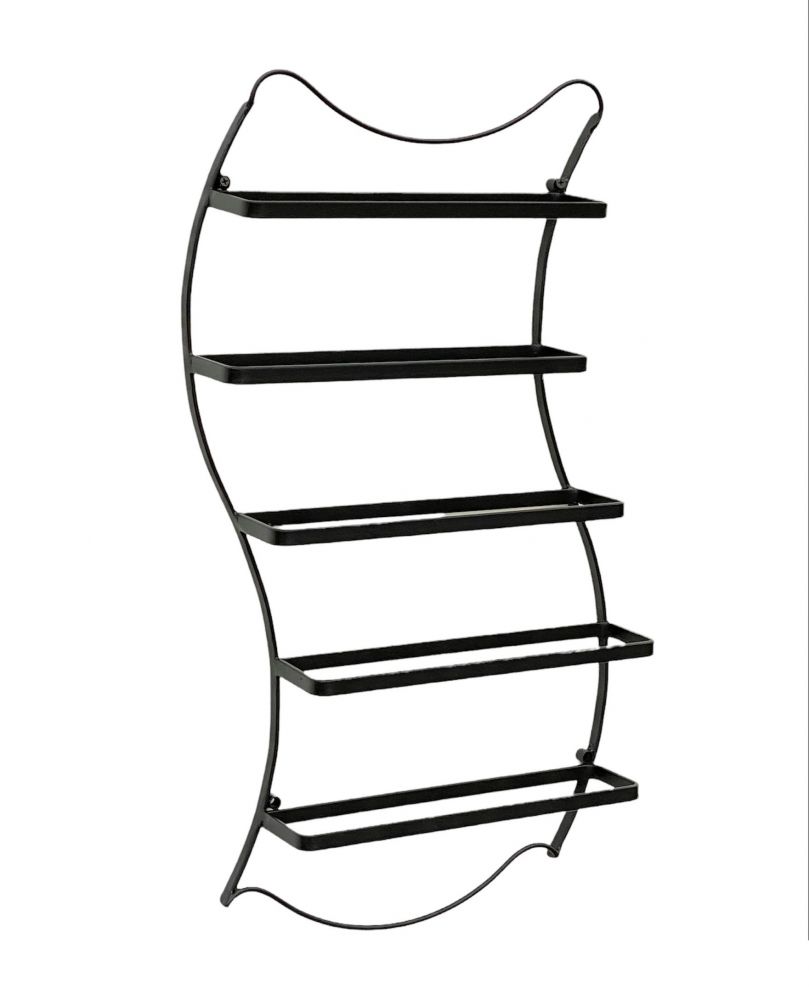 DanDiBo Weinregal Metall Schwarz Wand erweiterbar für 5 Flaschen Lento Flaschenregal 96269 Flaschenständer Weinflaschenhalter Flaschenhalter