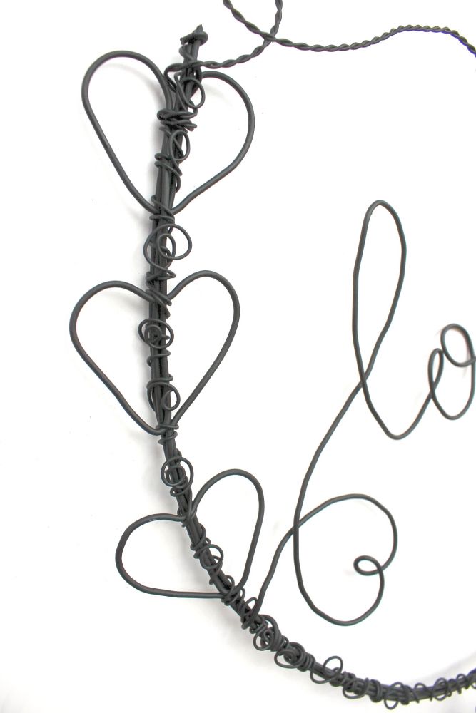 DanDiBo wire picture heart love door wreath 3102 wall wreath wall picture wire sign wall decoration decoration metal