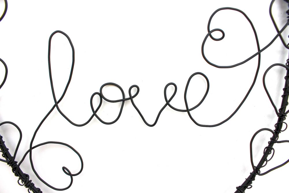 DanDiBo wire picture heart love door wreath 3102 wall wreath wall picture wire sign wall decoration decoration metal