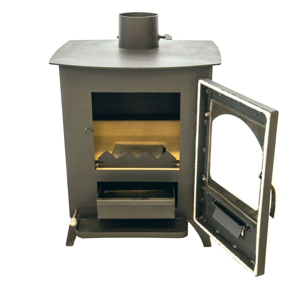 EEK A+ Wood-burning stove Wood Verso 1 wood-burning stove 7.5 kW Fireplace Stove Long-burning stove Workshop stove Swedish stove Cottage stove Heating stove