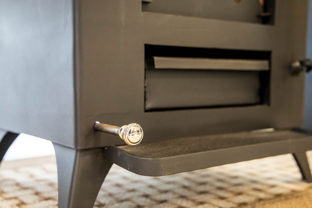 EEK A+ Wood-burning stove Wood Verso 1 wood-burning stove 7.5 kW Fireplace Stove Long-burning stove Workshop stove Swedish stove Cottage stove Heating stove