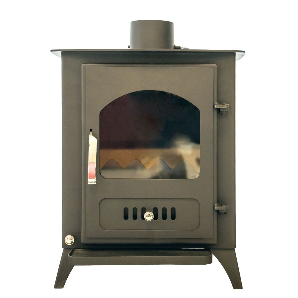 EEK A+ Wood-burning stove Wood Verso 1 wood-burning stove 7.5 kW Fireplace Stove Long-burning stove Workshop stove Swedish stove Cottage stove Heating stove
