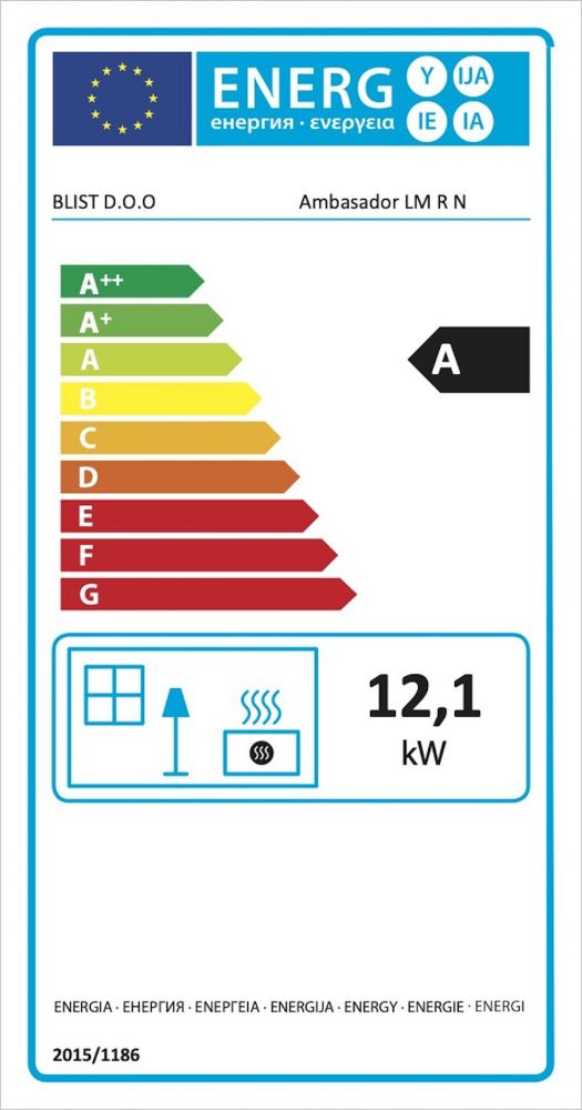 Kaminofen mit Backfach Rot Holzofen 12,1 kW Kamin Ambasador Ofen Dauerbrandofen Werkstattofen Schwedenofen Hüttenofen Heizofen