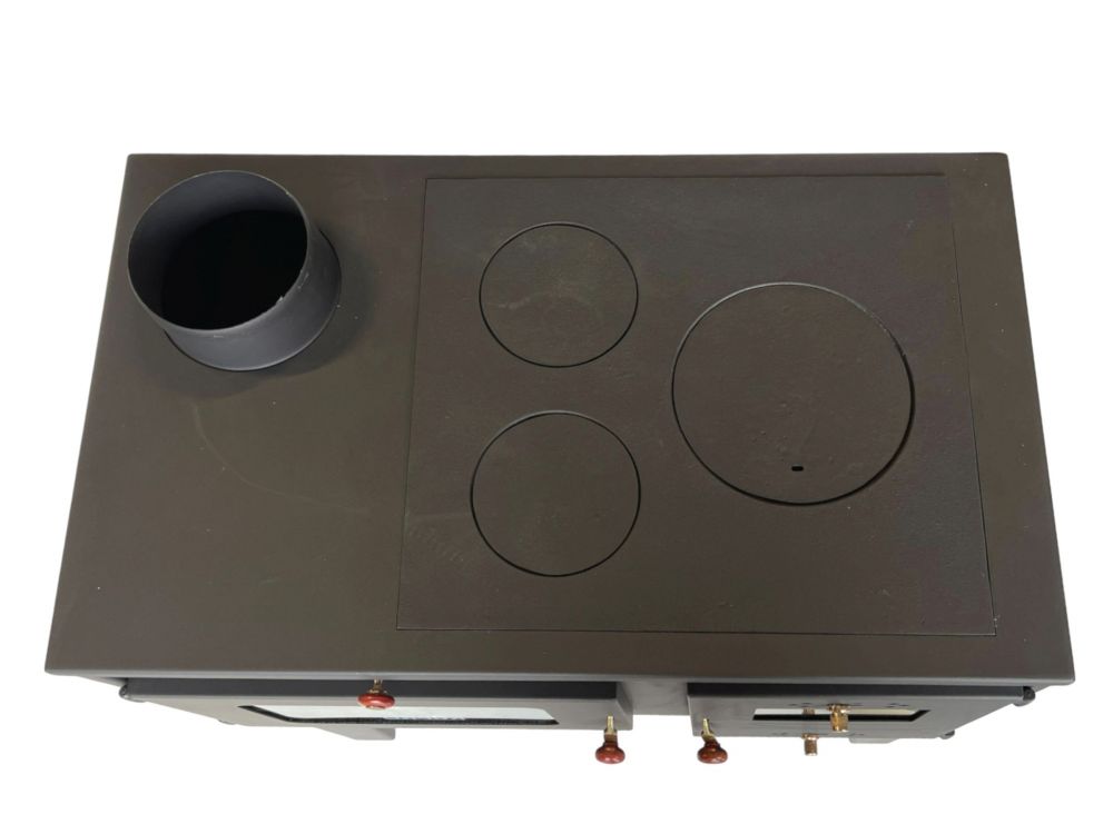 EEK A Wood-burning stove with baking compartment and hob Alegra 93933 6 kW fireplace Multiple occupancy wood-burning stove Oven Wood-burning cooker Kitchen hob Kitchen oven