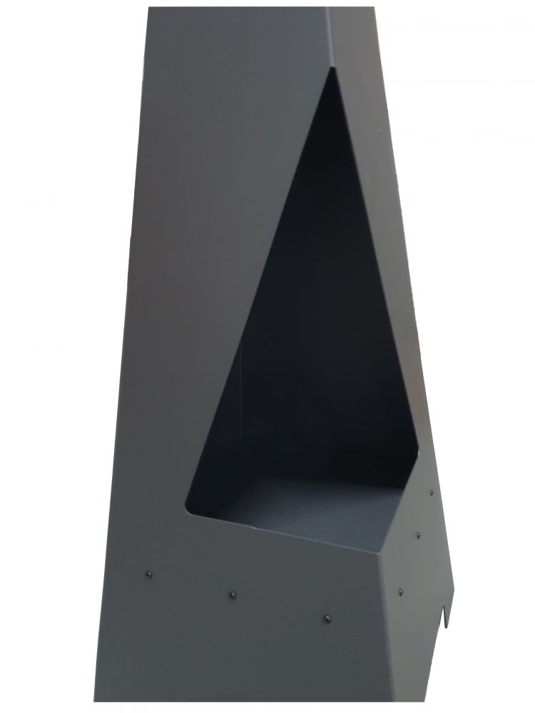 Gartenofen Faiko 4 Terrassenofen 120 cm Kamin Holzofen 25429 Feuersäule Gartenkamin modern hitzebeständig