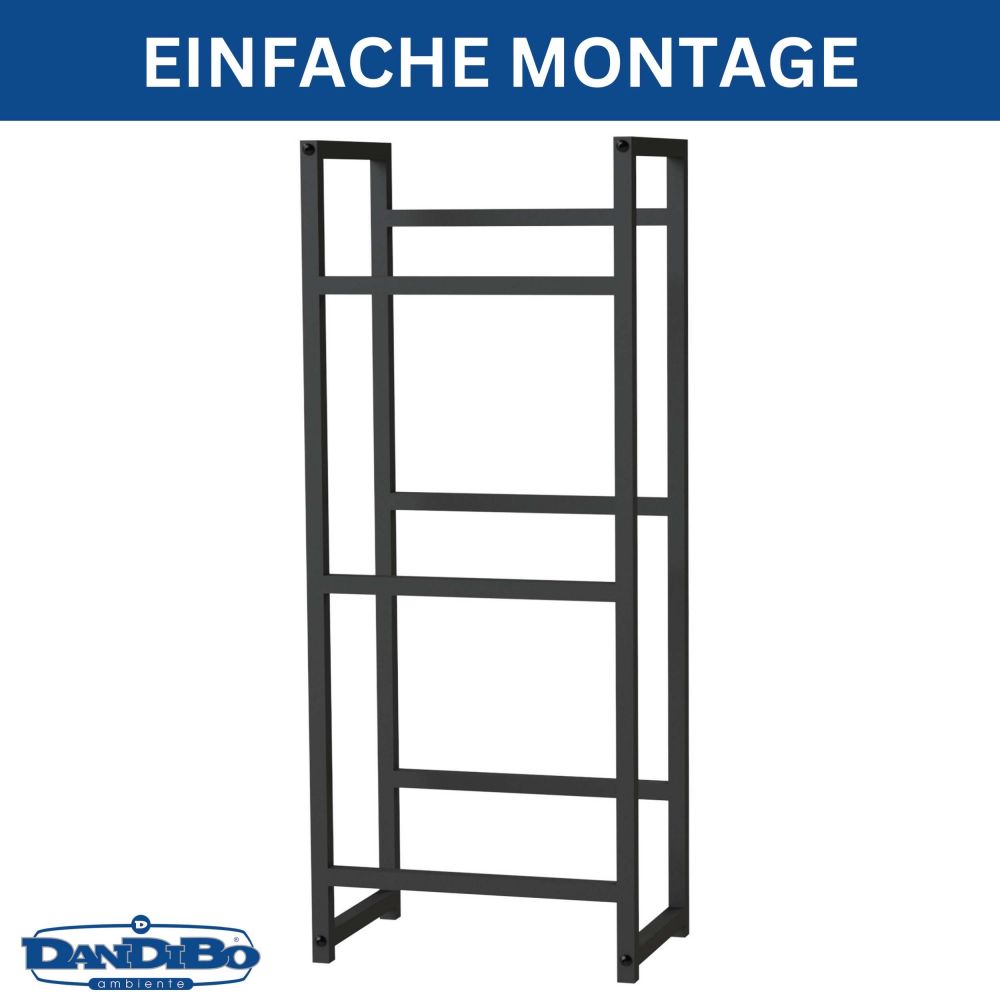 DanDiBo Getränkekistenregal 3 Kisten Schmal Metall Stehend 96599 Kistenregal Getränkekistenhalter 47 cm Getränkeregal