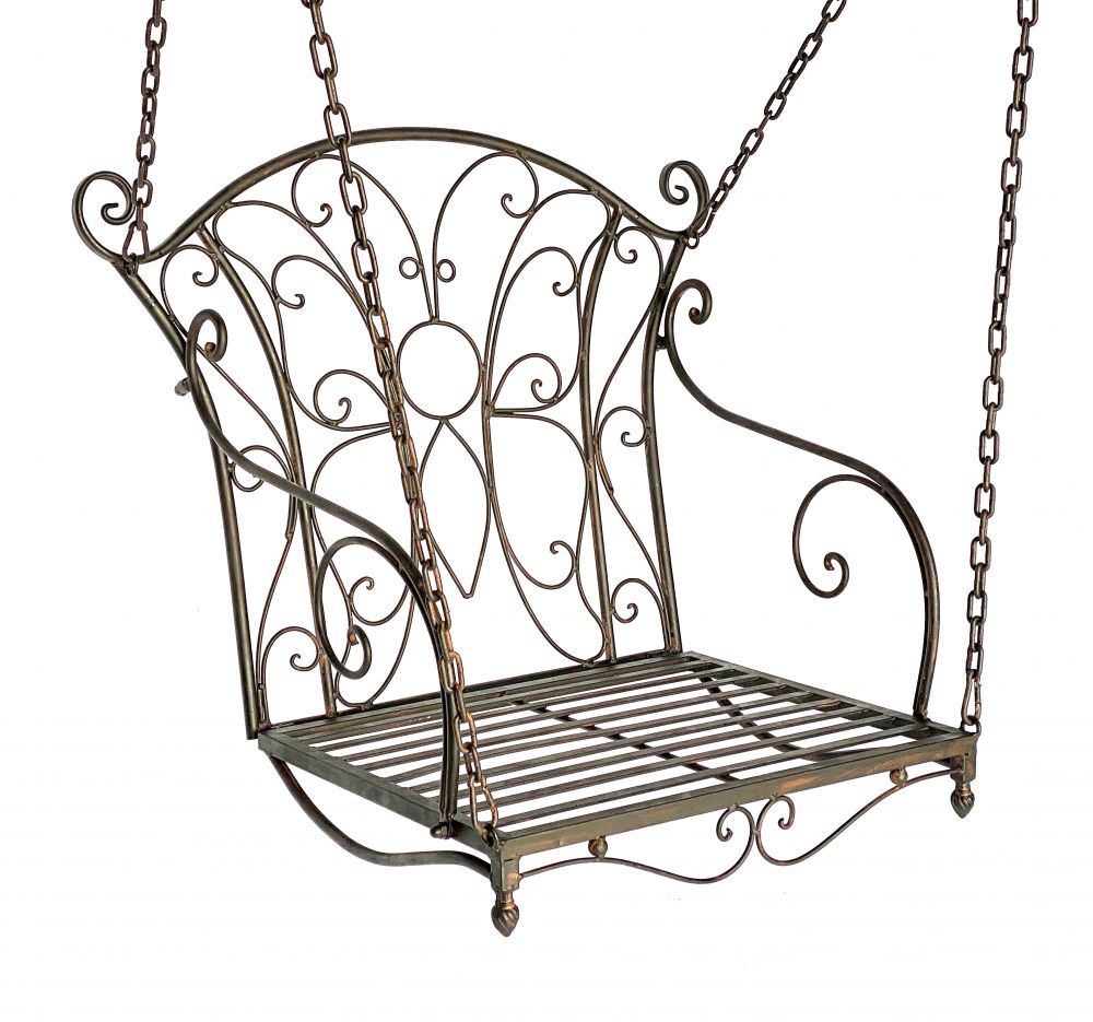 Hängesessel Metall Garten 18811 Hängestuhl Hängeschaukel Schaukel Hängebank Gartenschaukel Hollywoodschaukel